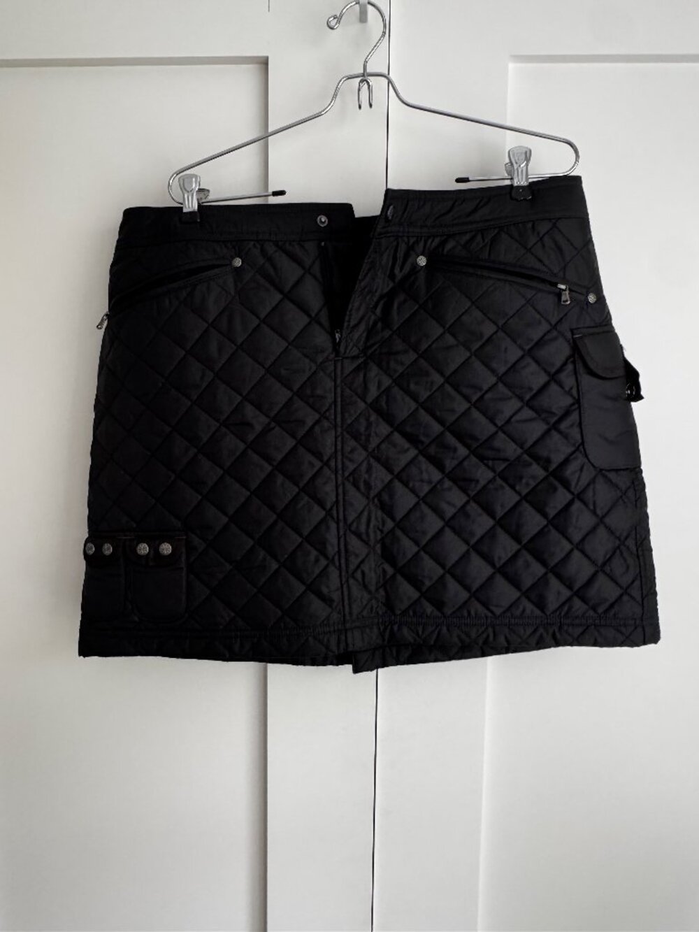 Athleta Womens Quilted Ski Skirt Black Size 14